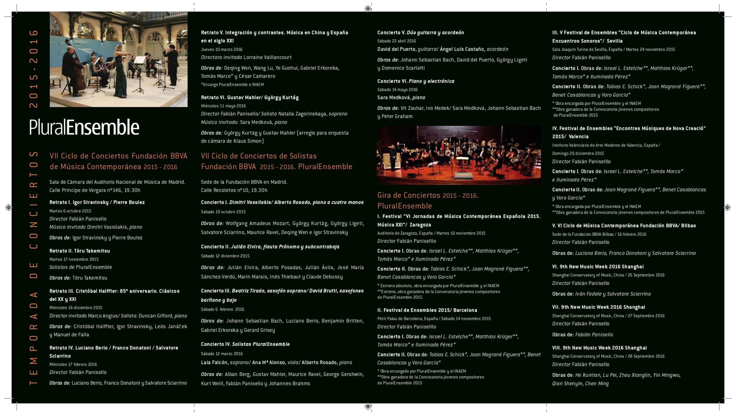 Programa temporada 2015-2016